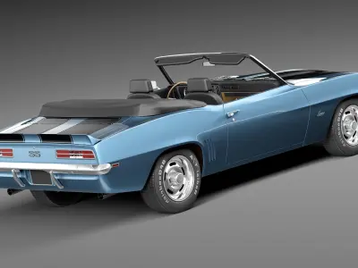 Chevrolet Camaro SS Convertible CG 1969 3D model