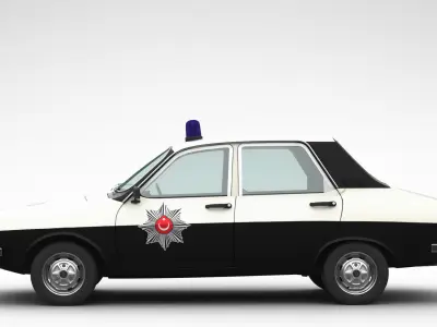 Renault 12 TX Police 3D model