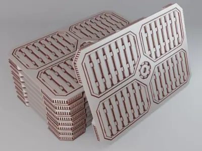 Sci Fi Shipping Pallet for Warhammer 40K Necromunda Star Wars Free 3D print model