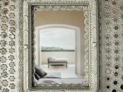 Peacock Honeycomb Mirror 3D model