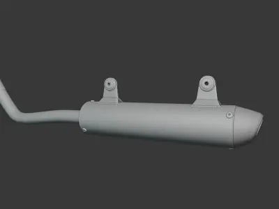 ProCircuit R304 2 Stroke Exhaust Motocross  3D model