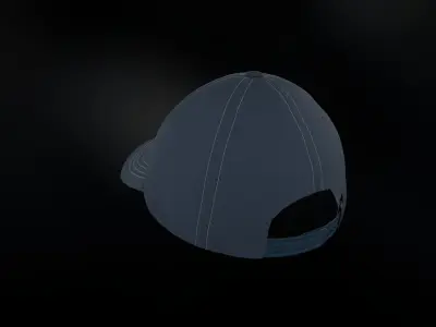 Baseball Cap Low-poly 3D model