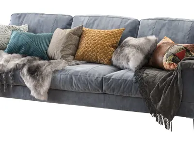 Capri sofa 258 cm 3D model