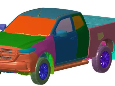 Mazda BT50 FSC 2021 Vehicle 3d scan data 3D model 3D model