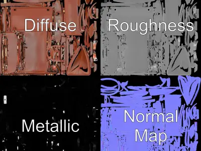 Luxury Handbag D Model Pack Low-poly 3D model