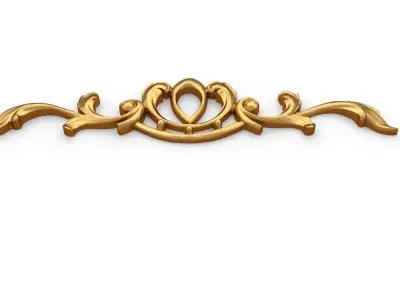 Classic decor ornament 327 3D model