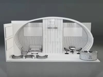 Booth Exhibition Stand a639  3D model