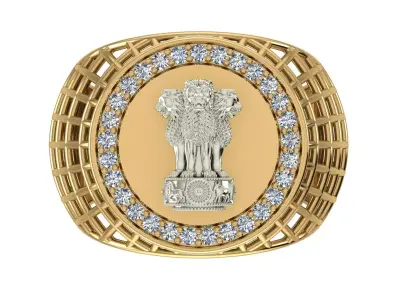 Ashok Stambh gants ring Ring 3D print model Free 3D print model