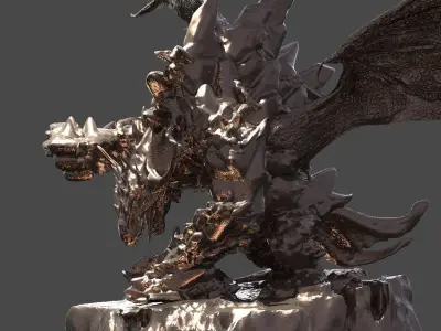 Horned Dragon ogre  3D model