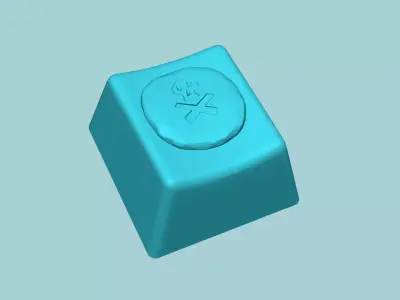 KeyCap - Runescape Death Rune - Decorative KeyCaps 3D print model