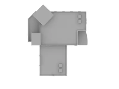 Fire Station Low-poly 3D model