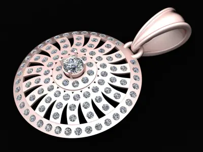 LUXURY WOMEN PENDENT 3D PRINTABLE MODEL 3D print model