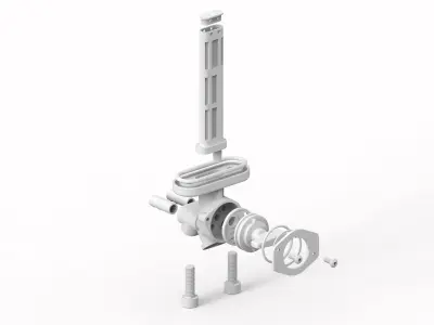 Yamaha SRX600 Motorcycle Sub Fuel Cock 3D model