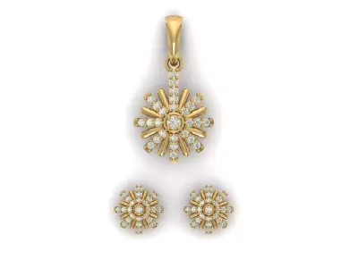 Pendant Necklace 3D print model 6