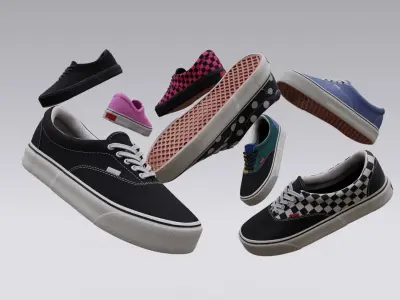 Vans Skater boot Low-poly 3D model