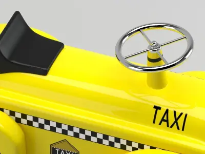 Toy Children Scooter Car 3D model