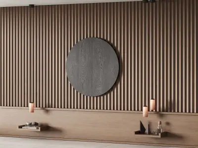 424 wall composition 13 bedroom headboard kit 08 3D model