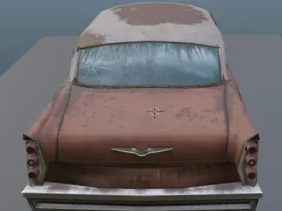 Old Rusty Car 3D model