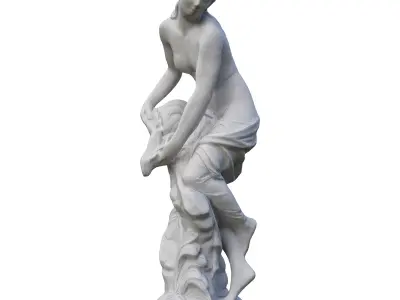 Sculpture Antique Woman Low-poly 3D model