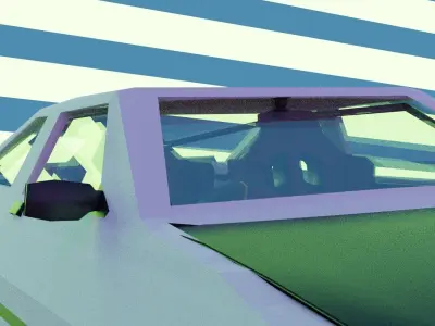 Toyota AE86 trueno Pop-Up headlights Low Poly Low-poly 3D model