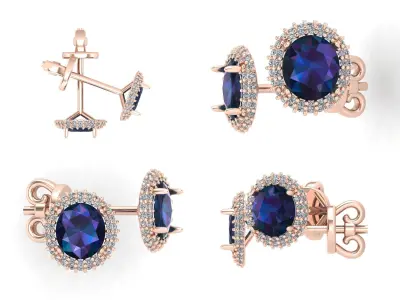 Earrings ri17 3D print model