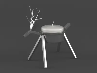 Candle Holder 3D model 6