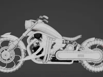 Harlay bike 3D model
