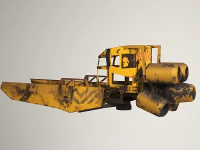 scifi vehicle junk Low-poly 3D model