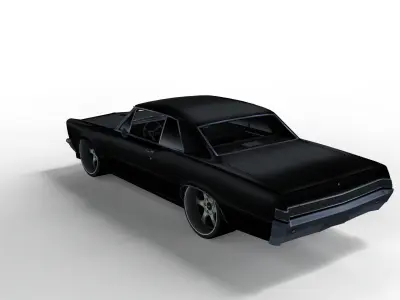  Pontiac GTO 1965  Customized 3D model