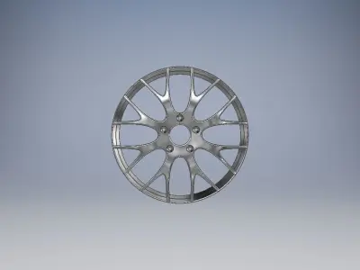 car rim Low-poly 3D model