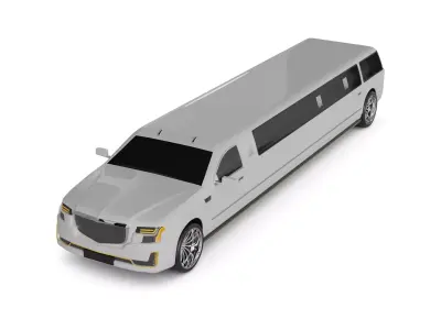 Limousine Car 3D model shop