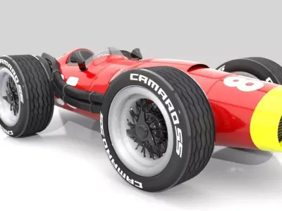 Generic F1 Vintage Car 3D model