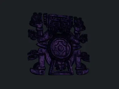 Tlaltecuhtli - Aztec Deity 3D print model