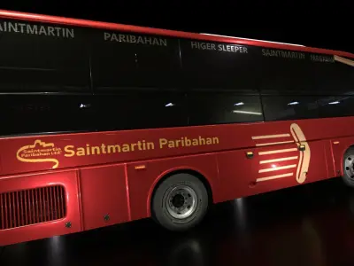 Higer Sleeper Bus 3D model