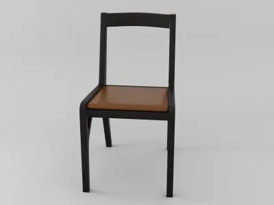 Alpha Chair Low-poly 3D model