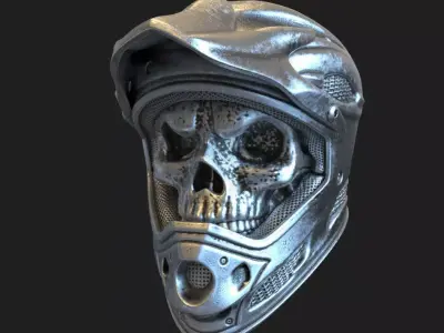  skull ring jewelry Biker helmet  vol5 3D print model