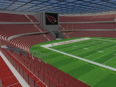 Arizona Cardinals - State Farm Stadium Low-poly 3D model