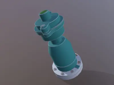 Centrifugal Pump Low-poly 3D model