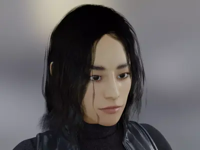 Metahuman 04 Dalwenn Low-poly 3D model