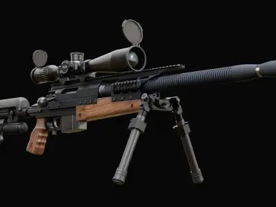 PGM Ultima Ratio Low-poly 3D model