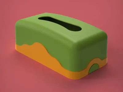 Tissue Box 3D print model