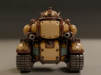 tank steampunk 3D print model
