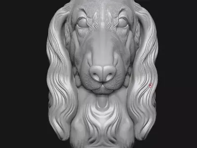 Afghan Hound 3D print model