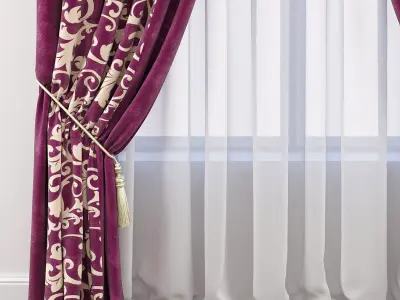 Set 56 Curtains 3D model