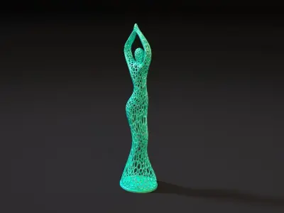 Statuette of a dancing woman 2 3D print model