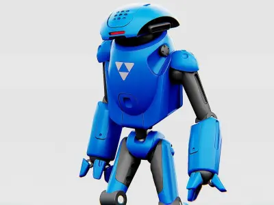 UTILITY BOT SOPHIE Rigged for Unreal Engine - Unity - MIXAMO  3D model