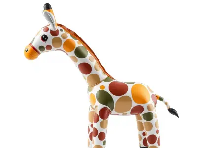 Colorful Giraffe Inflatable model pack Low-poly 3D model