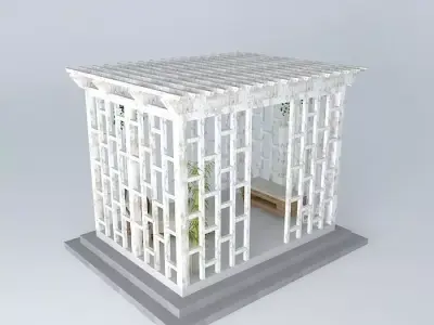 Pergola garden pavilion Free 3D model