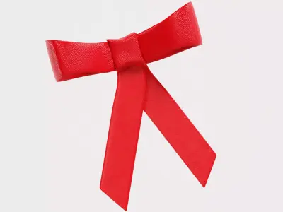 Ribbon High quality 3d model Low-poly 3D model