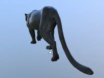 Panther -Lowpoly Animation Low-poly 3D model